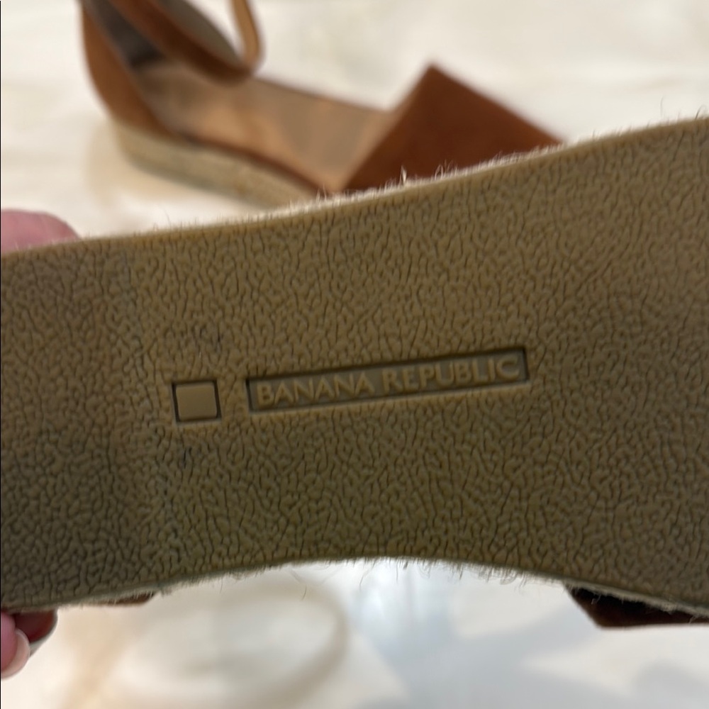 Banana Republic Brown Espadrille Shoes women’s size 11 brown suede - Picture 3 of 4